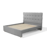 Томатный дизайн производится серым/вытягивающим/тканевым кроватью/структура с тремя кроватями. Оригинальная нордическая современная мягкая кровать
