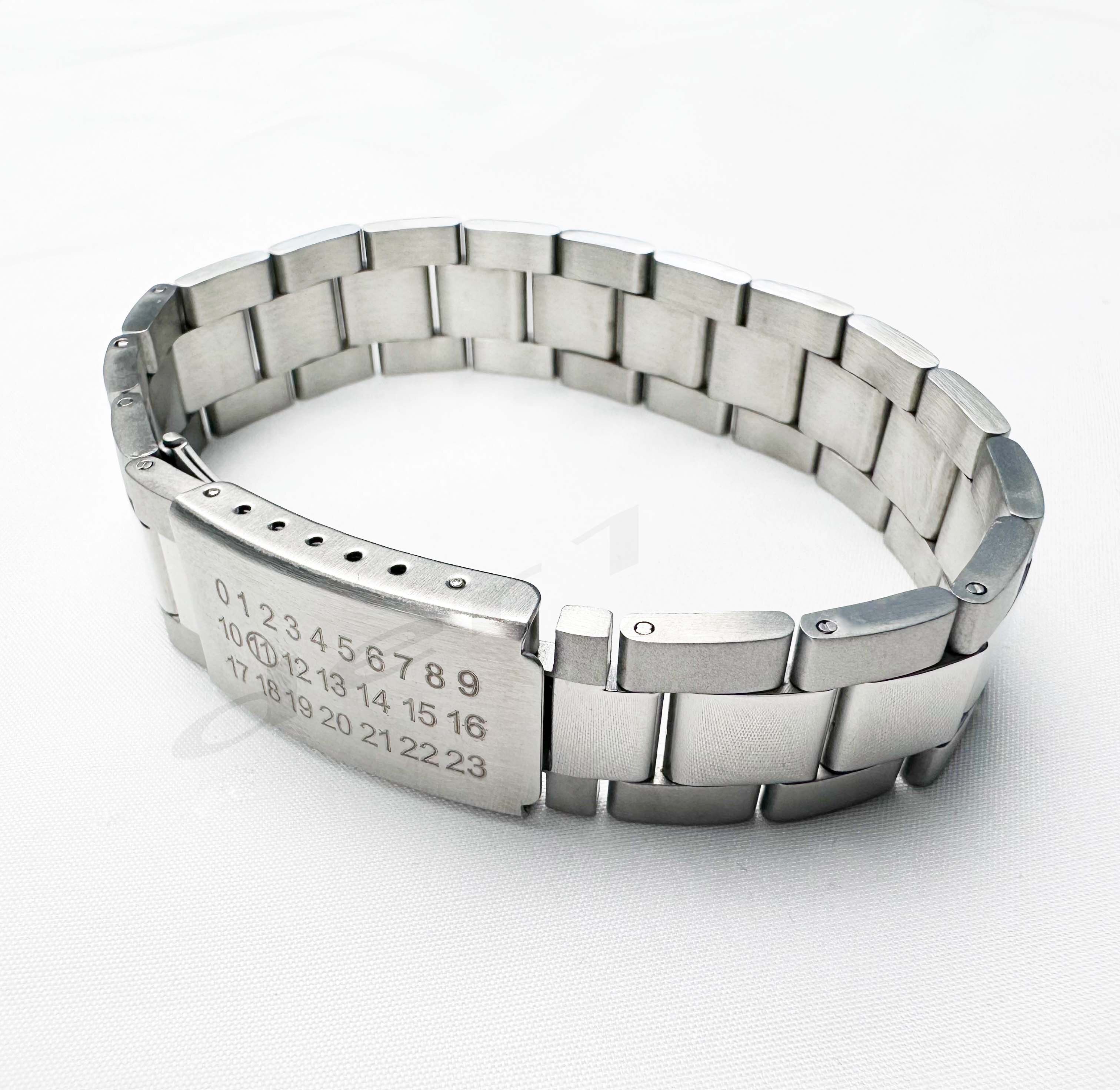 Браслет Margiela style Margiela classic с цифровым логотипом на ремешке браслет MM6 из титановой стали для мужчин и женщин Изображение 1