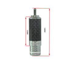 Терминал 碳纤维碲铜镀佬rca莲花插连接插头免焊自锁音响接线端子 线径10mm