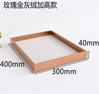 Рама розового золота 400,300 серого бархатного увеличения