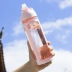 Cô gái trái tim bằng nhựa sippy cup phiên bản Hàn Quốc với công suất lớn nhập viện phụ nữ mang thai cách nhiệt chống vỡ ly xách tay - Tách bình đựng nước Tách