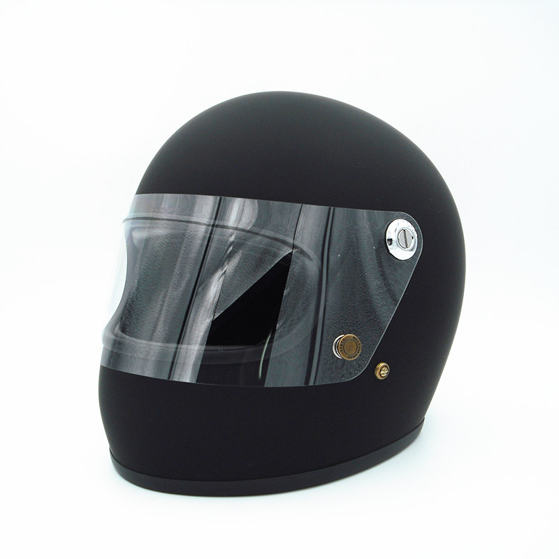 Sub Black Advanced Glass HelmetTTCO motorcycle Halley Retro locomotive Full helmet Electric vehicle safety hat Full coverage  Four seasons Helmet