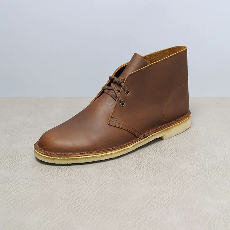 Мужские desert-ботинки кожаные ботинки high tops коровья кожа Crazy Horse кожа сырой резиновой подошвой оригинальные ботинки на песчаной основе