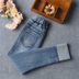 Quần denim bé gái 2019 xuân hè mới 5 phiên bản Hàn Quốc 6 quần trẻ em nước ngoài Quần 7 chân 9 quần bút chì 12 tuổi - Quần jean đồ bơi trẻ em Quần jean