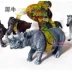 Vũ trụ tĩnh nhựa mô hình đồ chơi động vật mô hình động vật nóng nâu gấu tê giác sói lạc đà cá sấu ngựa vằn