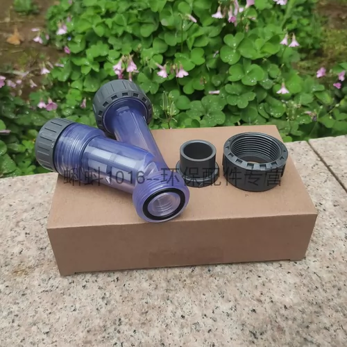 [Толстая стена] синий прозрачный трубопровод тип пластиковый y -тип фильтра UPVC Filent Filter Flane