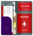 Hàn quốc Alife dài hộ chiếu giữ cổ điển in ấn nổi bóng người đàn ông và phụ nữ du lịch vé tài liệu hộ chiếu gói ví đựng giấy tờ xe Túi thông tin xác thực