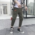 Quần âu nam mùa hè phiên bản Hàn Quốc của gió mới quốc gia Slim chân chín quần xu hướng thanh niên thương hiệu quần yếm