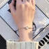 Đi kèm đồ trang sức bạc thiết kế ban đầu màu xanh giấc mơ đảo sterling bạc vòng đeo tay nữ Hàn Quốc phiên bản của sinh viên đơn giản sen bộ phận của bạn gái tinh thể vòng đeo tay
