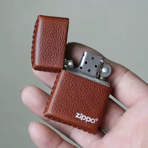 Зажигалка, кожаный защитный чехол, сумка для техники, из натуральной кожи, воловья кожа