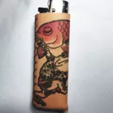 Креативная милая зажигалка ручной работы, кожаный чехол, делается под заказ, на удачу