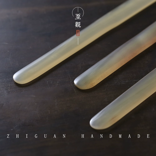 [手工精磨牛角宣纸专用书法裁纸刀美工刀拆信刀书签文房四宝用品]