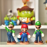 Оригинальный однобальный груз Super Mario Louis Cartoon Cartoon Cartoon Model Swing Toy Doll кукла