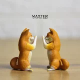 Подлинная молитва молитвы с массовой грузовой молитвой, благословение Akita Puppy Puppy Dog Dog Модель модели моделирования животных украшения