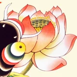 Новогодний год Lotus Lotus имеет Yu Tianjin Yangliu Youth Prainting Classic Colls Держащие рыбные подарки Abspectial Ruyi