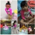 Đồ bơi trẻ em Hàn Quốc cho bé gái phù hợp với bé Công chúa dễ thương váy chống nắng Đồ bơi bé gái dài tay kỳ nghỉ đồ bơi - Bộ đồ bơi của Kid