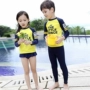 Trẻ em của Đồ Bơi Trai Dài Tay Áo Kem Chống Nắng Kỳ Nghỉ Cô Gái Boy Chia Áo Tắm Cô Gái Lặn Nhanh Chóng Khô Thủy Triều Áo Tắm đồ bơi h&m cho bé gái
