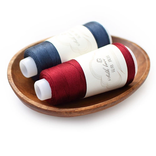 Плетеные шелковые шелковые нитки ручной работы, плетеный крючок для вязания