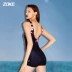 Đồ bơi nữ ZOKE tam giác Xiêm tam giác cỡ lớn bảo thủ gợi cảm che bụng là áo tắm mỏng chuyên nghiệp - Bộ đồ bơi One Piece Bộ đồ bơi One Piece