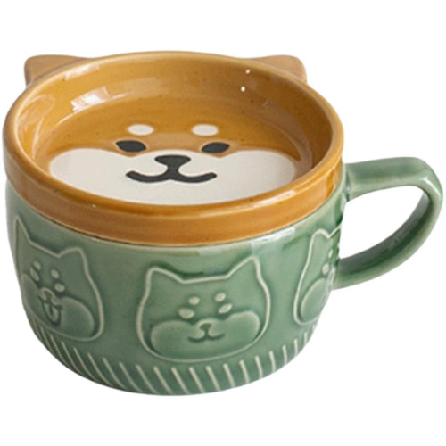 Ins shiba inu panda, принося Mark Cup Home Water Cup Cufe Cufe Cufe Coffee Jabkeld Yogurt Milk Milk Cup Cup