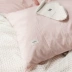 Tinh khiết màu rửa bông bốn mảnh bông cotton đơn giản cô gái tim bộ đồ giường sheets quilt cover giường ba mảnh chăn ra gối Bộ đồ giường bốn mảnh