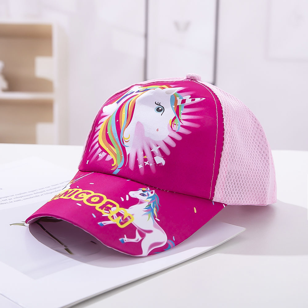 10children Hat men and women child summer sunshade Sunscreen Baseball cap baby Sun hat Cartoon Duck tongue ventilation Net cap