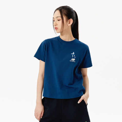 New balance, летняя спортивная футболка с коротким рукавом, круглый воротник