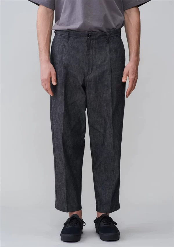 Юшу Неб neighborhood складка D/C-PT свободные прямые leisure укороченные брюки 21SS 3/20