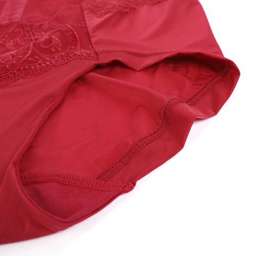 Сексуальная красная раскраска, оберег на день рождения, трусы, с вышивкой, высокая талия