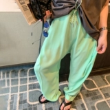 Костюм, штаны, делается под заказ, свободный крой, высокая талия, большой размер, по фигуре