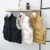 17 mùa thu và mùa đông chính đẩy vest vest Hồng Kông gió bông vest giản dị vest 311A-1-MJ01p70 Áo vest cotton