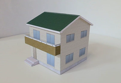 [777 Paper Model] Жилая жилая квартира вилла здания серия 12 здание песчаное стол