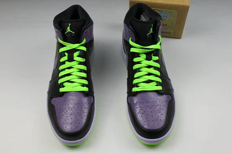 588元 专柜正品 大码特价 小马兄 air jordan 1 aj1小丑配色 黑紫