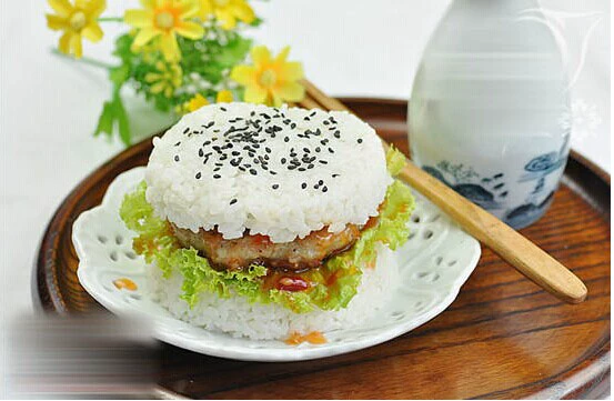 Bánh burger hợp kim nhôm DIY khuôn thịt bánh khuôn bánh áp lực bánh burger ép cơm bóng khuôn hấp trứng - Tự làm khuôn nướng