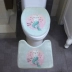 thảm hồng Unicorn nhà vệ sinh bát footbed U-thấm chống trượt pad cartoon phòng tắm nhà vệ sinh bao gồm chỗ ngồi - Thảm sàn Thảm sàn