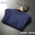 NAUTICA / Nordica nam mùa thu và mùa đông nửa cao cổ thời trang áo len rắn màu cashmere - Cặp đôi áo len