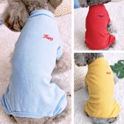 Quần áo thú cưng bằng cotton thoải mái Quần áo chó cún trang trí với chú chó nhỏ Teddy Poodle mùa xuân và mùa thu quần áo bốn chân - Quần áo & phụ kiện thú cưng