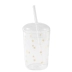 Sáng tạo Star Glass Cup Juice Straw Cup Sinh viên Nhiệt dễ thương Cup Tea Cup Cup sữa 460ML - Tách