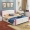 giường gỗ rắn hiện đại nhỏ gọn giường đôi giường công chúa trẻ em Khăn NPC master bedroom 1,5 m 1,8 Miou-out giường - Giường