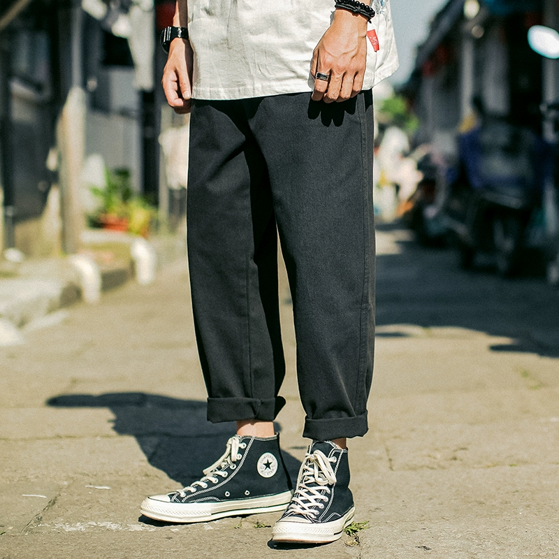 Ngôi làng mùa hè mới 2020 thương hiệu quần ống rộng chân nam lỏng lẻo Nhật Bản hip hop thể thao giản dị - Quần Jogger