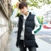 Mùa thu và mùa đông vest nam Hàn Quốc phiên bản của thủy triều sinh viên lỏng phần dài xu hướng đẹp trai xuống bông cotton vest nam áo khoác shop do nam Áo vest cotton