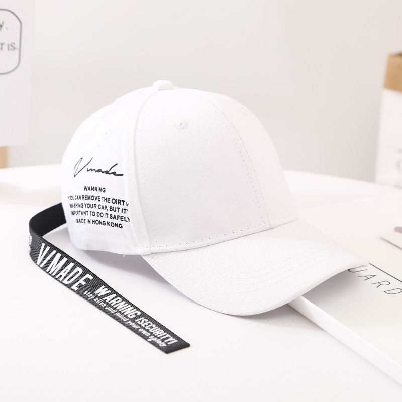 White - Children's Long Beltnew pattern Korean version tide children Baseball Hat boy Duck tongue Sun hat Long band Sun hat Boy girl Parent child payment