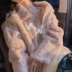 Dahuayuan DHY2019 quần áo mùa thu đông mới Angora thật thỏ lông Tuscan áo khoác lông phụ nữ - Faux Fur