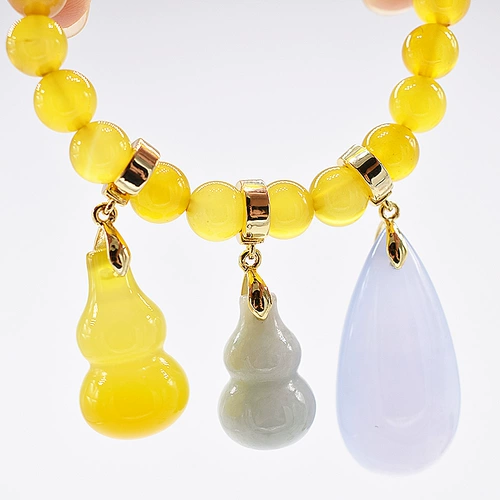 Подвеска, изумрудный Будда, чай Тегуаньинь, застежка, ожерелье, золото 750 пробы