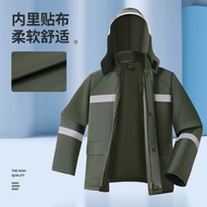 Áo mưa một mảnh, bộ quần đi mưa nam nữ, mang đi xe máy điện, áo khoác bảo hộ lao động dày dặn chống mưa bộ quần áo mưa 2 lớp bộ quần áo đi mưa