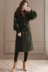 Chống giải phóng mặt bằng áo khoác nữ phần dài Hàn Quốc phiên bản 2018 mới mùa thu và mùa đông dày lỏng lỏng lẻo đầu gối áo len mẫu áo khoác lông nữ đẹp Trung bình và dài Coat