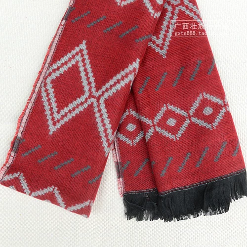 Этнический шарф, демисезонная двухцветная двусторонная удерживающая тепло накидка, этнический стиль