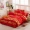 Hi tấm chăn trải giường bao gồm váy giường bốn bộ bông cưới váy cưới màu xanh lớn chăn đỏ bìa - Váy Petti 	chân váy giường