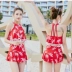 Nhật bản bikini chia hai mảnh ladies sexy backless sinh viên nhỏ tươi boxer váy bãi biển áo tắm