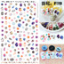 Nail Sticker Nail Sticker Nail Decal Tool Set 3D Phim Hoạt Hình Không Thấm Nước Tiếng Anh Thư Sơn Móng Tay Keo dụng cụ làm nail cho người mới bắt đầu Công cụ Nail